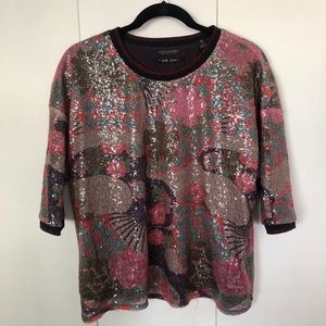 SCOTCH AND SODA SEQUIN SWEATER